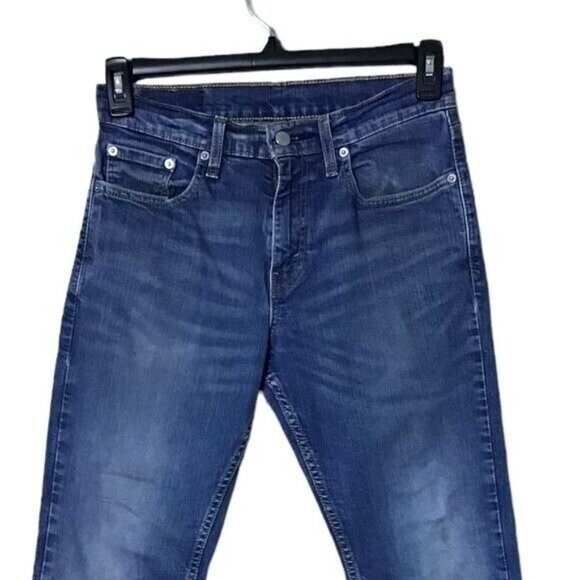 Levis 553 Men Relaxed Fit Straight Leg Jeans Size 30 Western Classic Blue - Picture 3 of 10